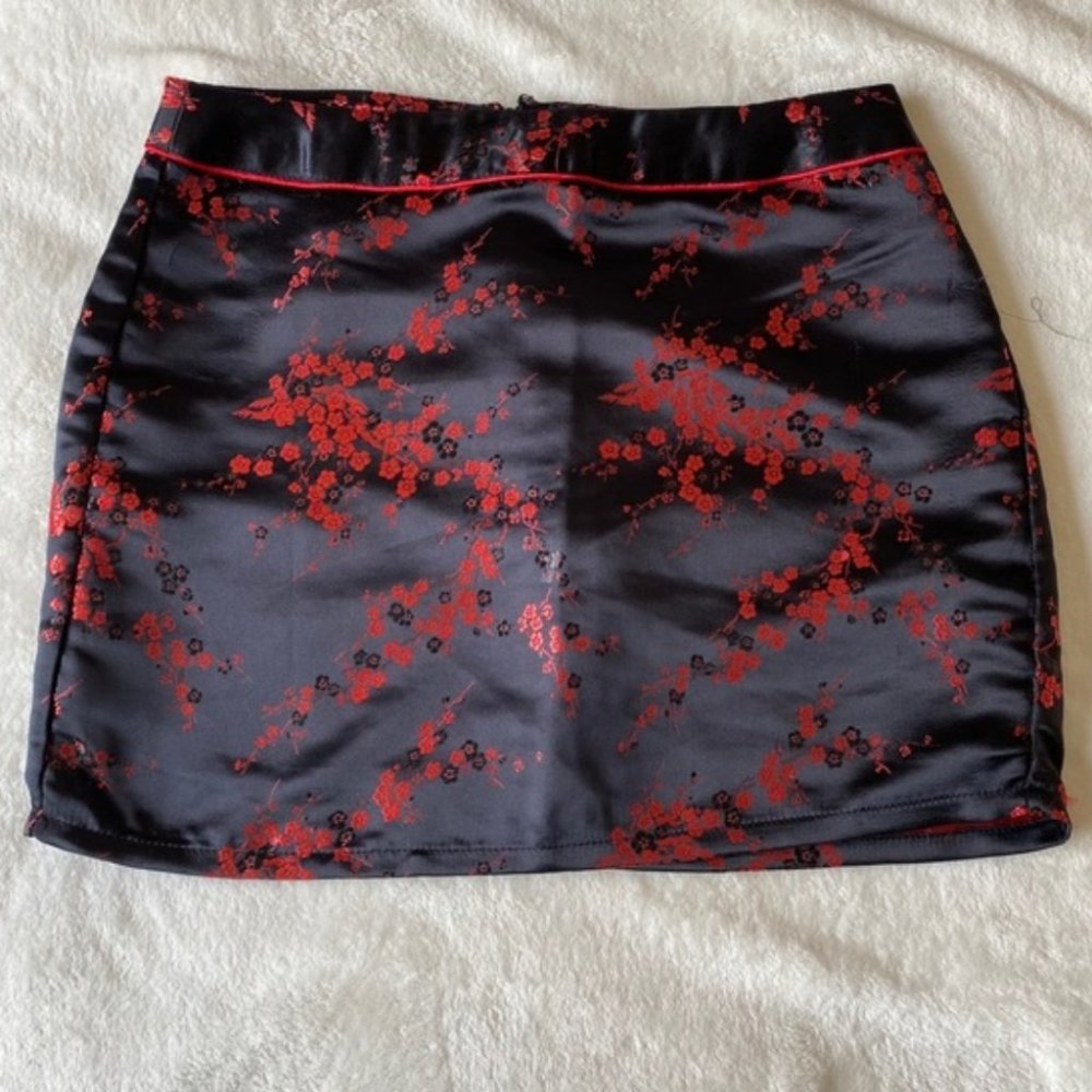 Black and red Qipao / Cheongsam skirt